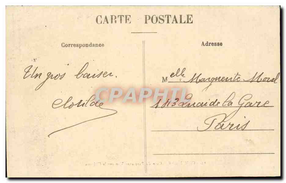 Compiegne - Coin du Parc avec Vue sur le Chateau - CPA  — Verso