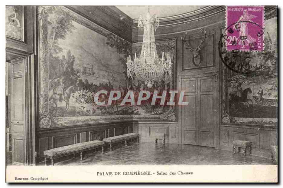 Compiegne - Le Palais - Salon des Chasses - CPA 