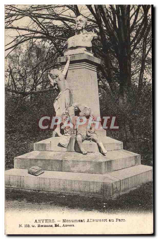 Belgique - Belgium - Anvers - Antwerpen - Monument Allewaert au Parc - CPA 
