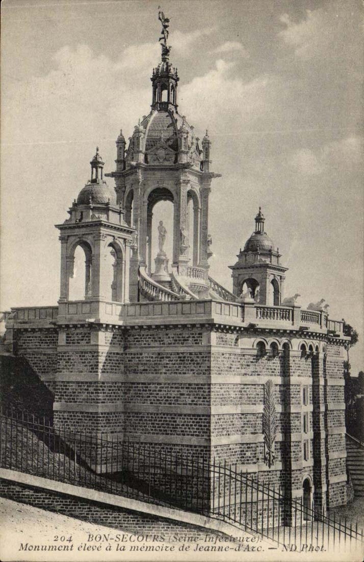 Bonsecours - Monument eleve a la memoire de Jeanne D'Arc - CPA 