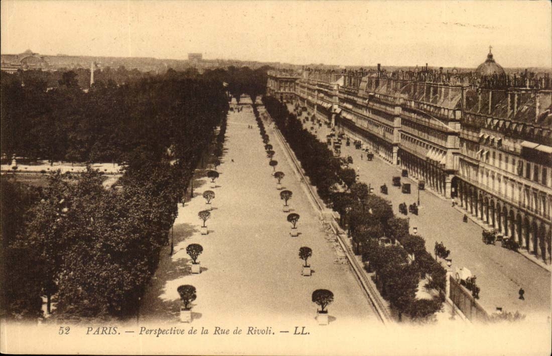 Paris 1 - Perspective de la Rue de Rivoli - CPA 
