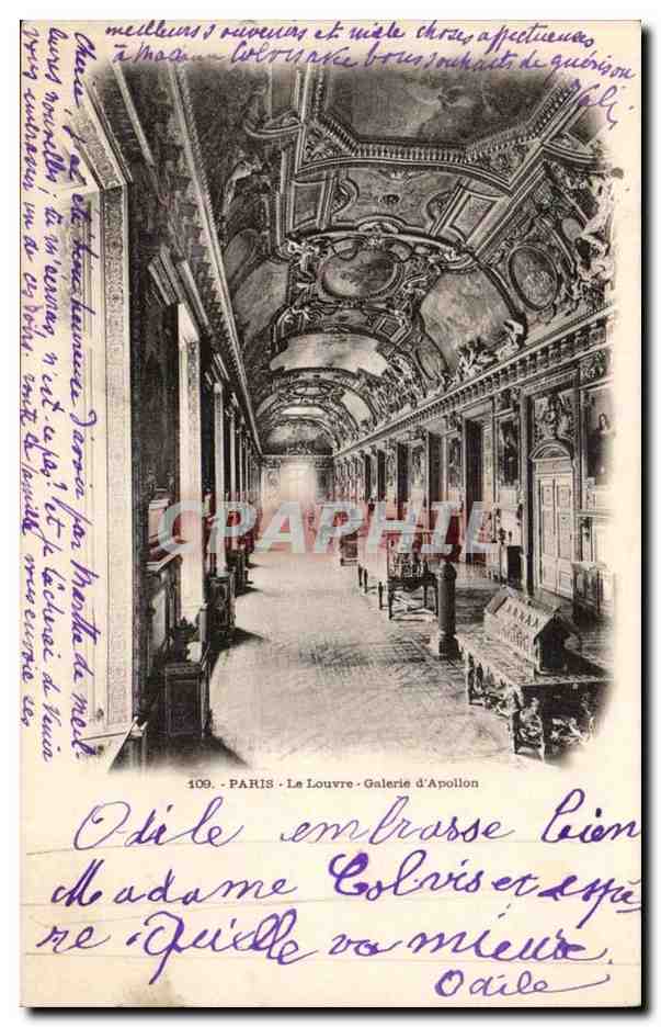Paris - 1 - Le Louvre Galerie d'Apollon - CPA 