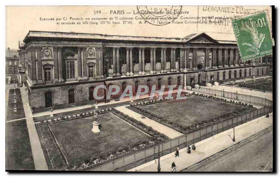 Paris - 1 - Le Louvre - La Colonnade - CPA 