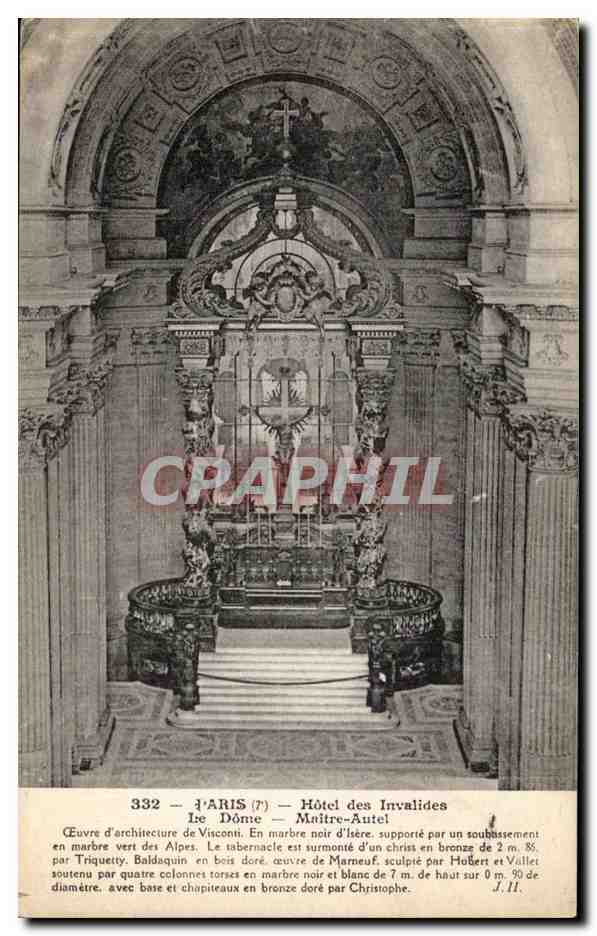 Paris - 7- Hotel des Invalides - Le Dome - Maitre autel - CPA 