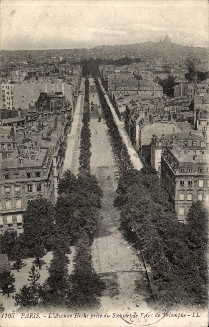 Paris - L'Avenue Hoche prise du Sommet de L'Arc de Triomphe - CPA 