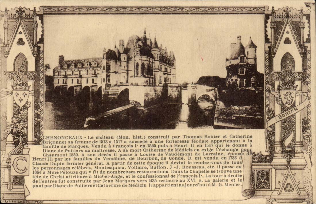 Chenonceaux - Le Chateau costruit par Thomas Bohier - CPA 