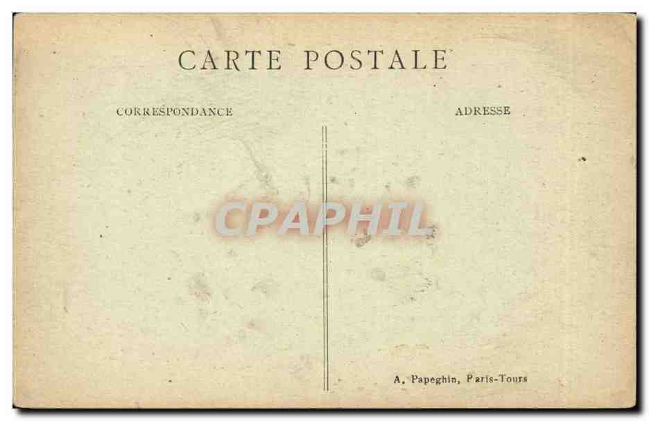 Chenonceaux - Facade Orientale - Construit au XV par Thomas Bohier - CPA  — Rückseite
