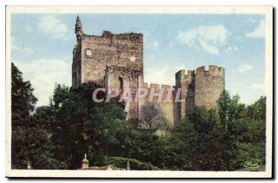 Montbazon - Le Donjon - Ruines du chateau Est - CPA 