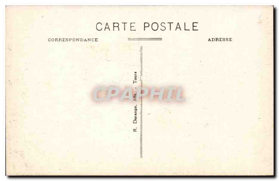 Chinon - La Maison de Rabelais - CPA  — Rückseite