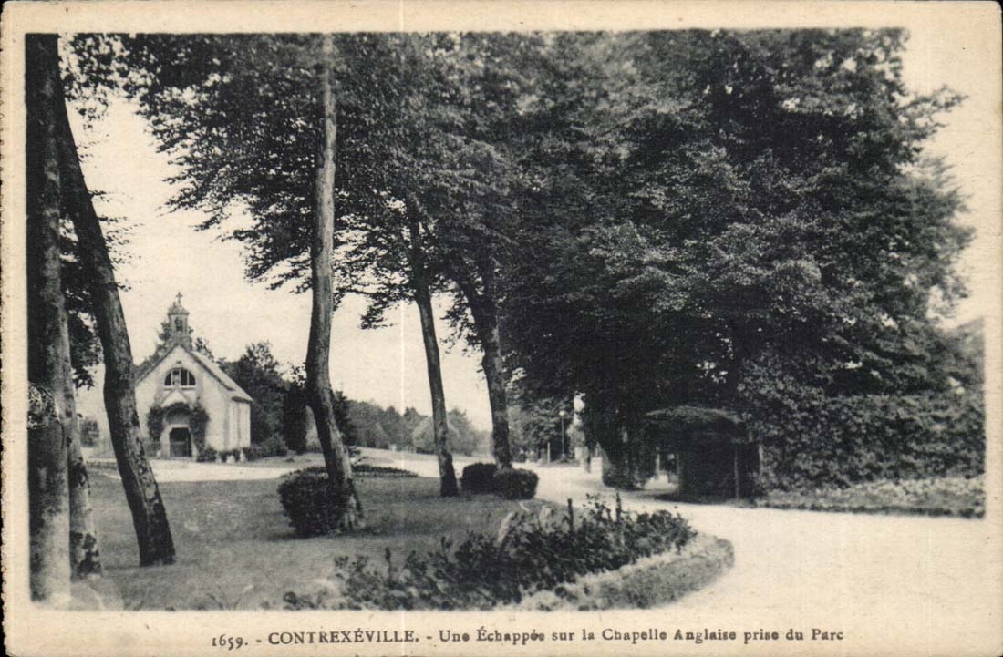 Contrexeville - Une Echappee sur la Chapele Anglaise prise du Parc - CPA 