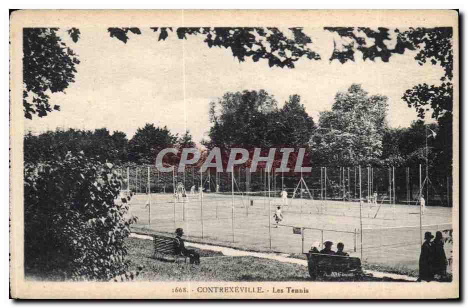 Contrexeville - Les Tennis - sport - CPA 
