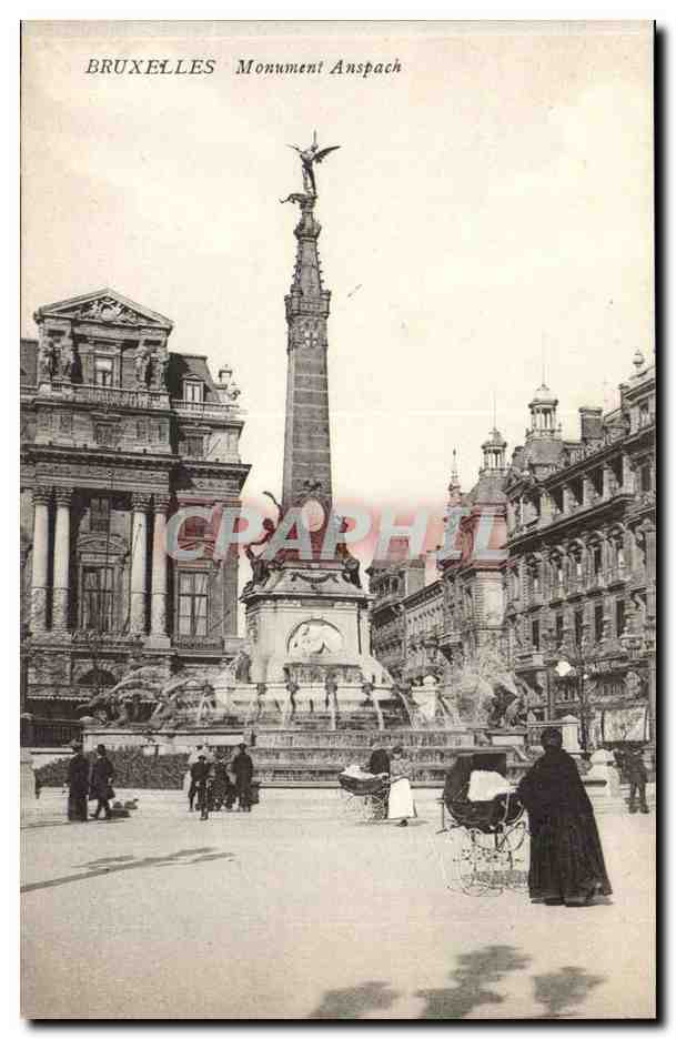 Belgique - Belgium - Bruxelles - Brussels - Monument d'Anspach - CPA 