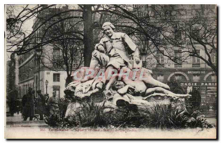 Toulouse - Square Wilson Statue de daudoutin - CPA 