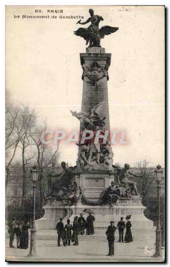 Paris 20 - Le Monument de Gambetta - CPA 