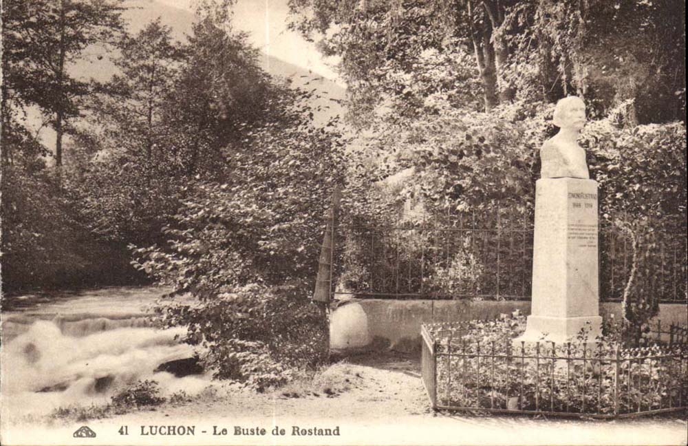 Luchon - Le Buste de Rostand — éditeur 'Les Pyrénées' n°41