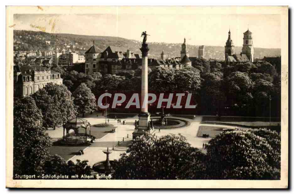 Deutschland - Allemagne - Germany - Stuttgart mit Altem Schloss - - CPA 