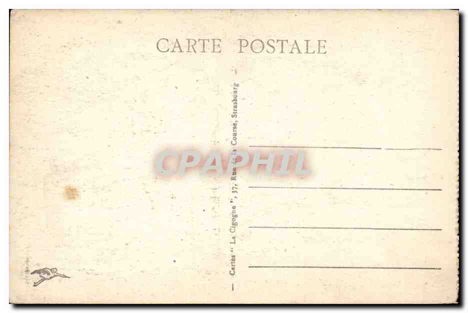 Contrexéville - The Promenades of the Park — publisher 'La Cigogne', n° 1669 — Back