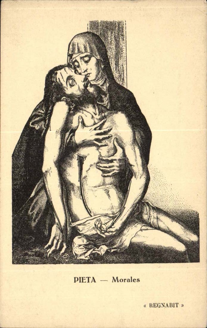 Arts - tableau - Pieta - Morales - Regnabit - CPA 