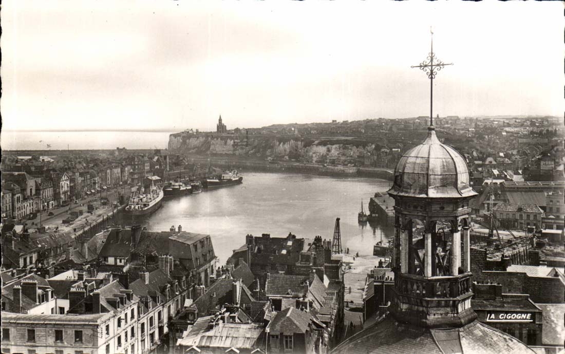 Dieppe - Vue du Port prise clocher Saint Jacques - CPA 
