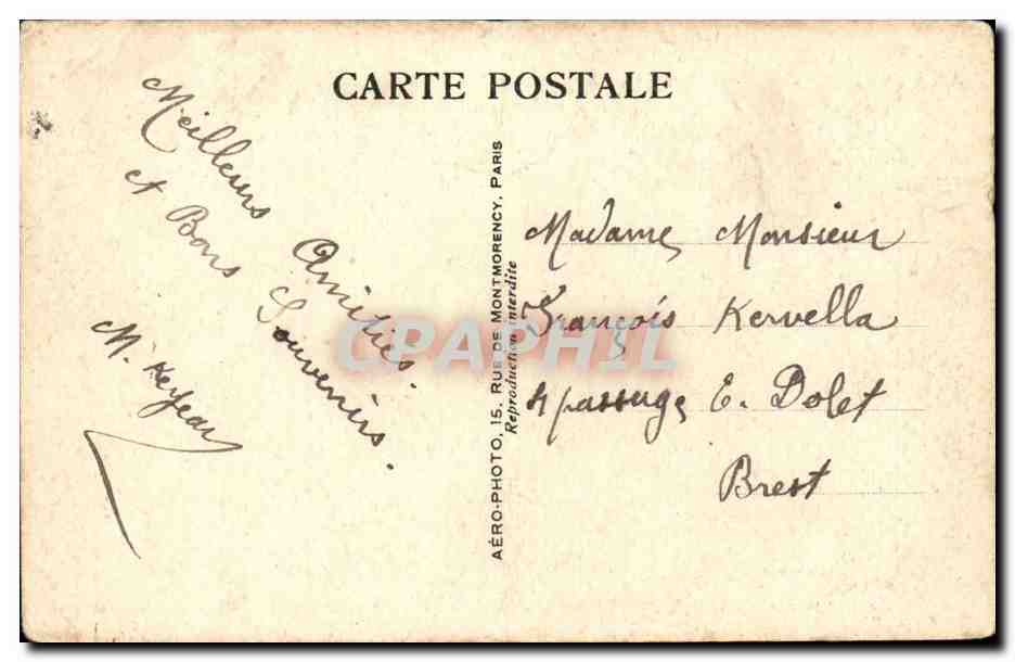 Paris - 18 - Sacre Coeur - Montmartre - CPA  — Rückseite