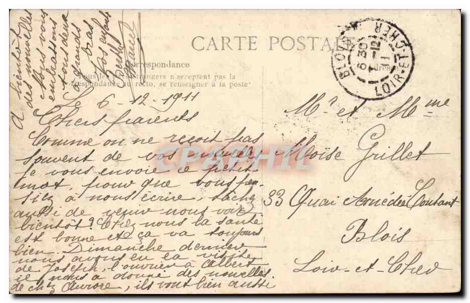 Paris - 12 - Gare de Lyon - CPA  — Rückseite