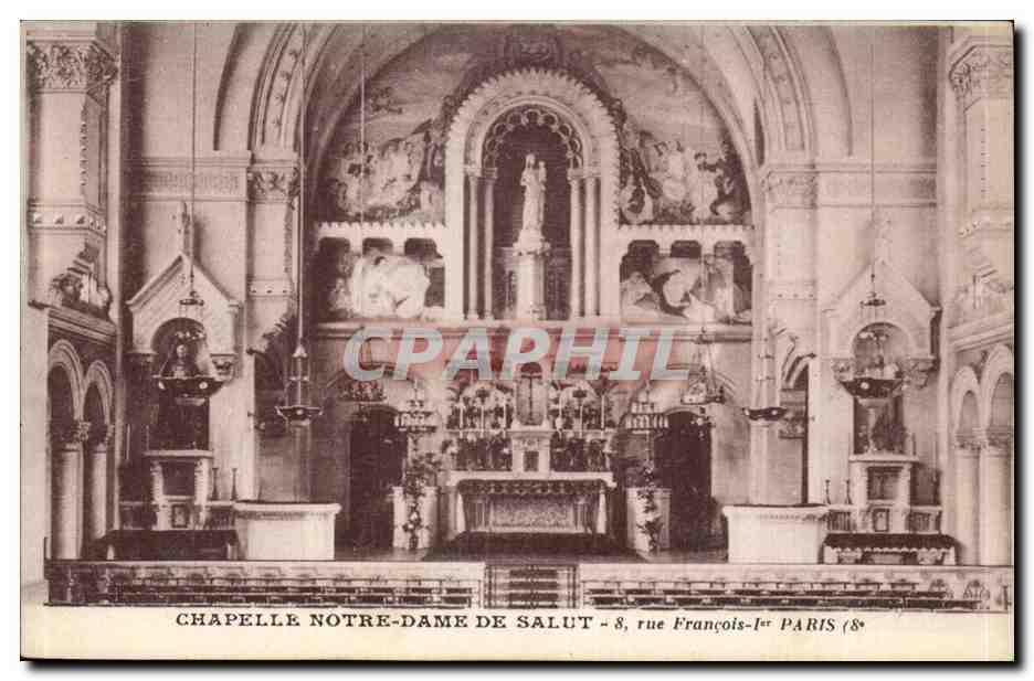 Paris - 1 - Chapelle Notre Dame de Salut 8 rue Francois - CPA 