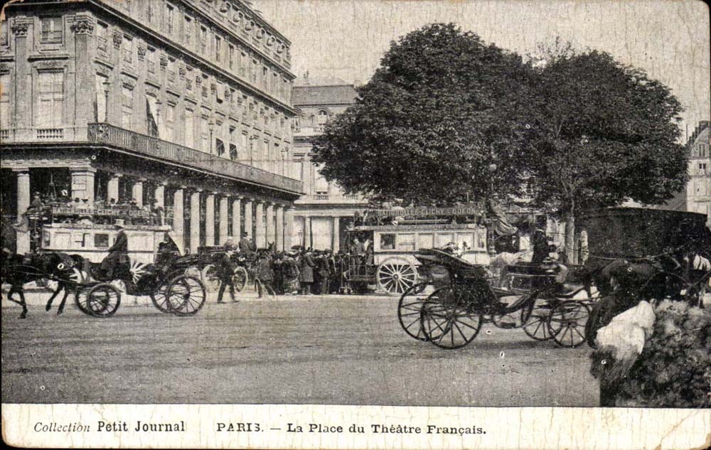 Paris - 8 Collection Petit Journal - la Place du Theatre Francais - CPA 