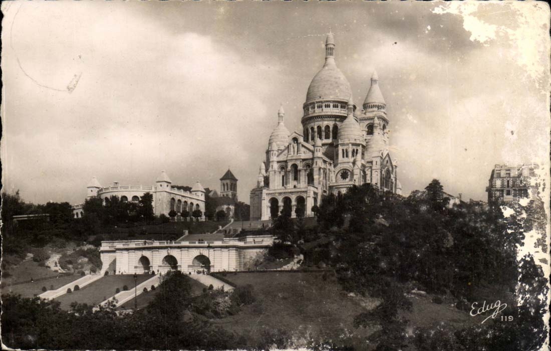 Paris - 18 - La Basilique de Montmartre - Sacre Coeur - CPA 