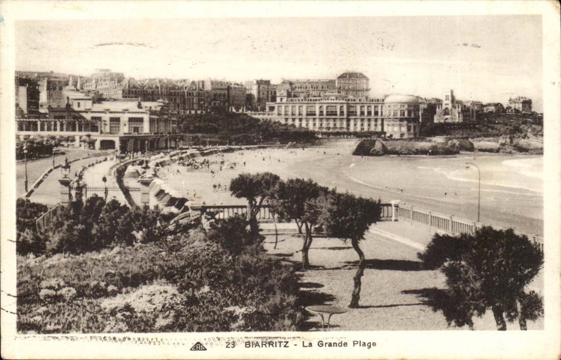 Biarritz - La Grand Plage - CPA 