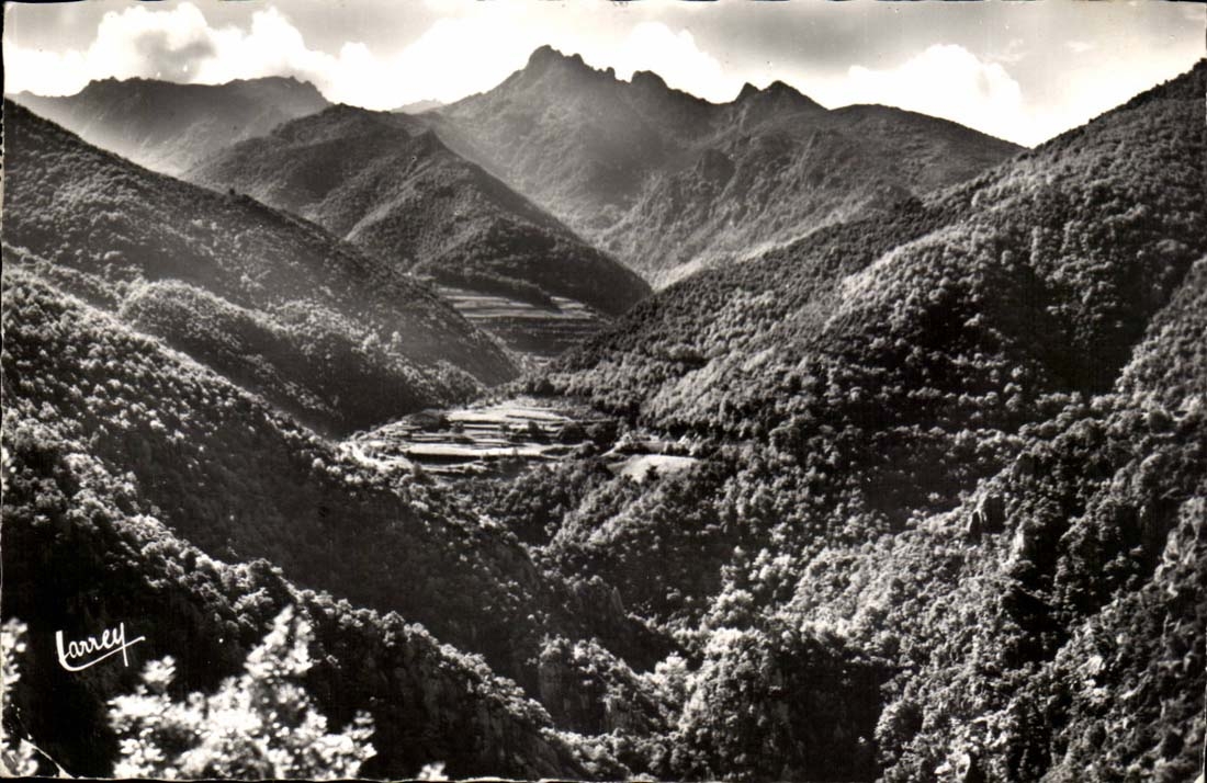 Environs d'Amelie les Bains - Vallee du Mondony - Frontiere espagnole Roc St Sauveur et Roc de France - CPA 