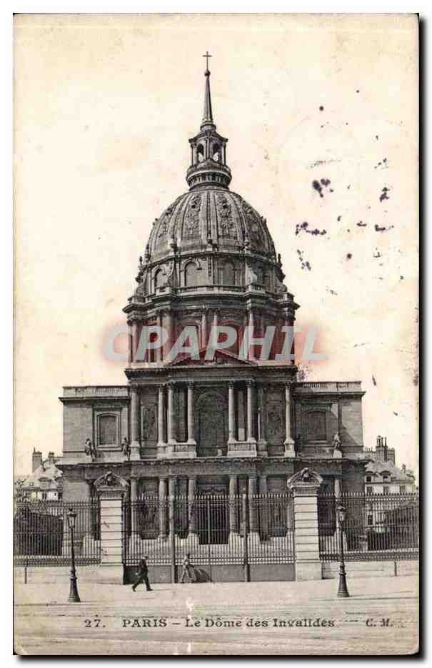 Paris 7 - Le Dome des Invalides - CPA 