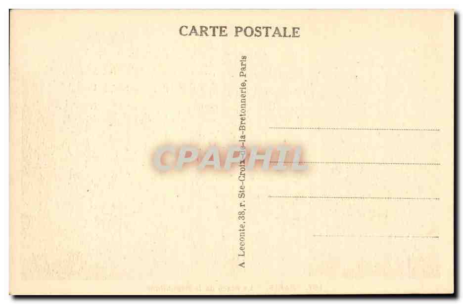 Paris - 3 - Place de la Republique - CPA  — Rückseite