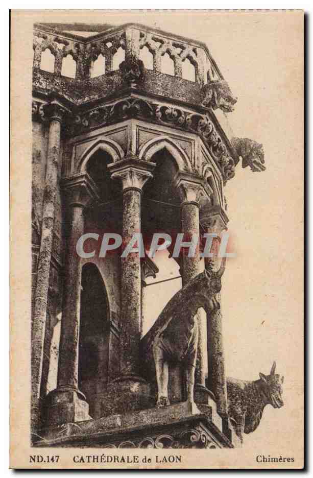 Laon - Vue Sur La Cathedrale - CPA 