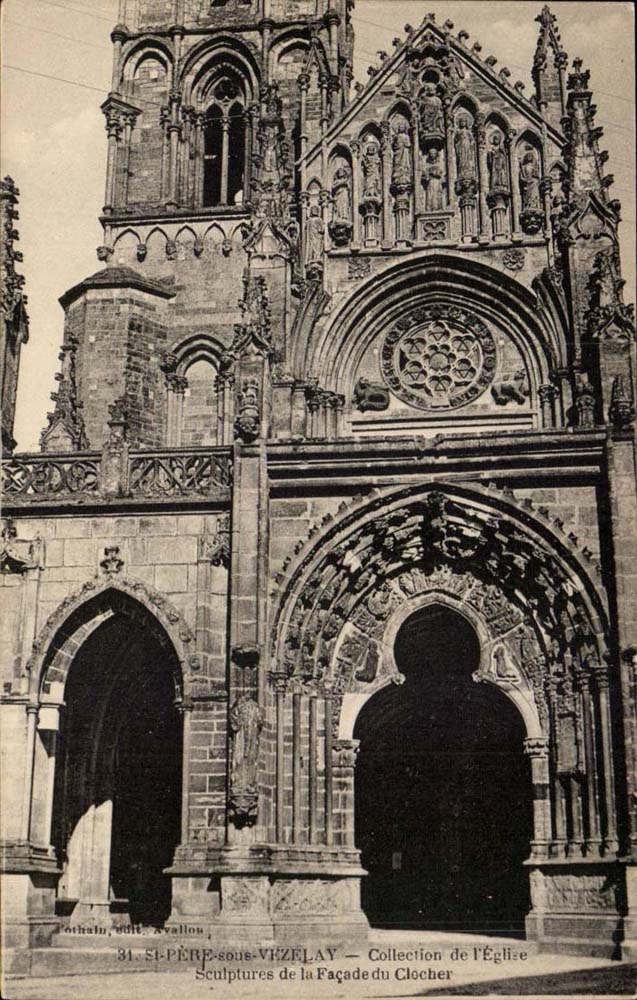 Saint-Père-sous-Vézelay — Sculptures de la Façade du Clocher — Collection de l'Église