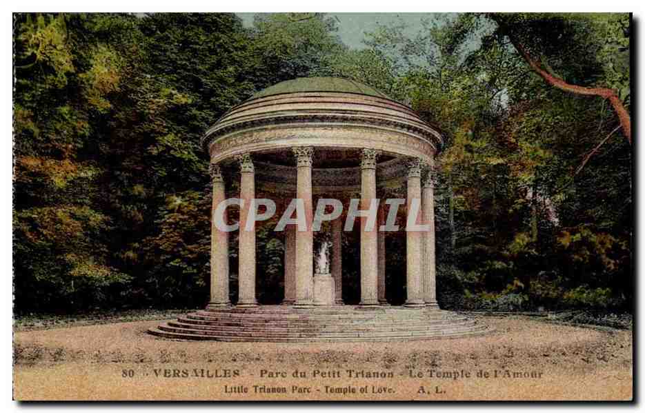 Versailles CPA PArc du Petit TRianon Le temple de l'amour