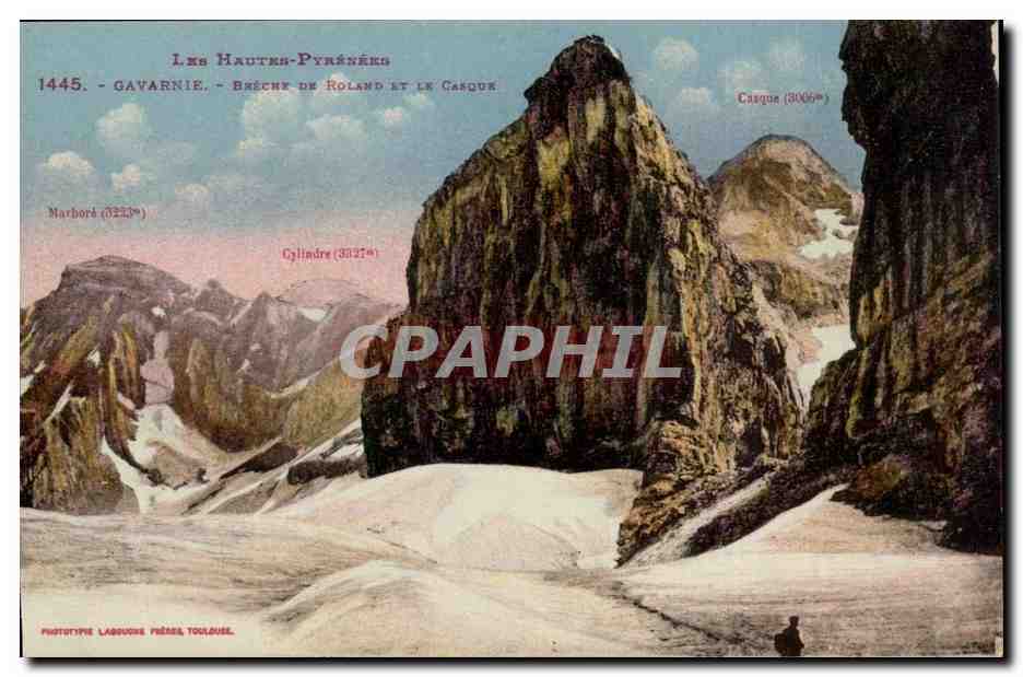 Gavarnie CPA Breche de Roland et le casque