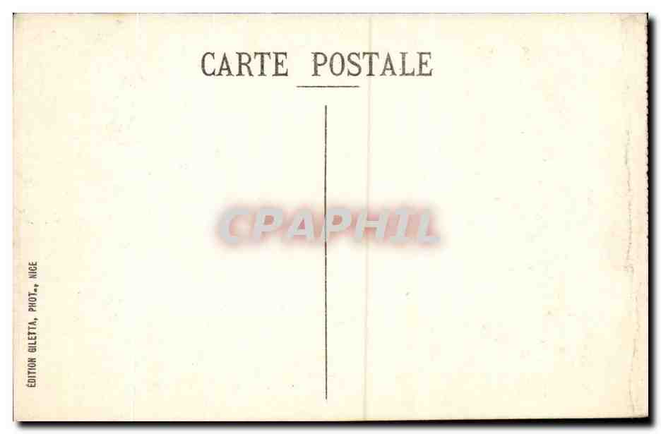 Menton CPA Le port Vieille ville Le quai (bateaux) — Rückseite