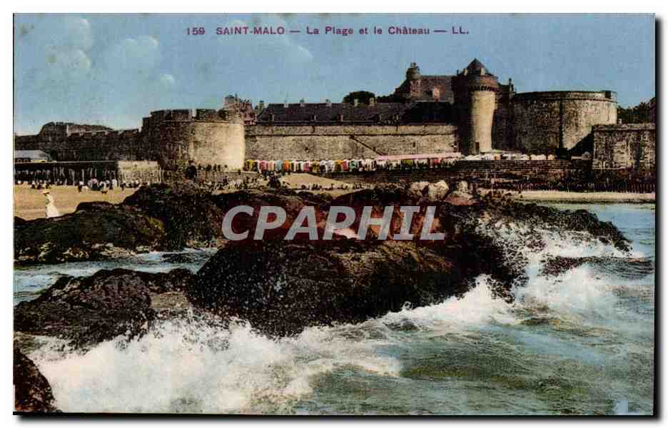 Saint-Malo — La Plage et le Château — LL. — n°159