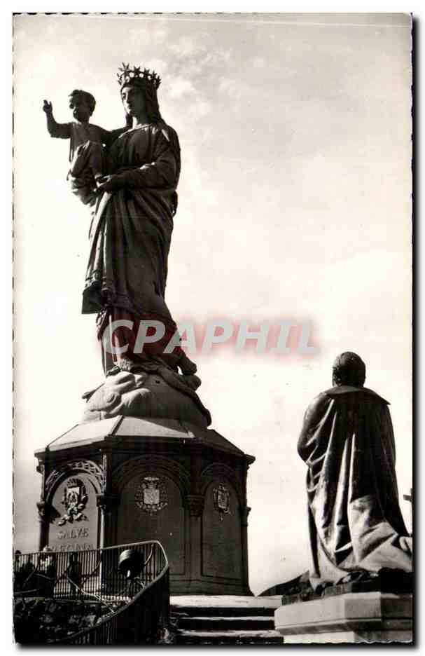 Statue colossale de Notre-Dame de France — Le Puy — Éditeur GLAGNY, n° 9023