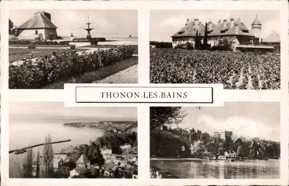 Thonon-les-Bains — vue panoramique et monuments — Réal-Photo, Cie, Paris