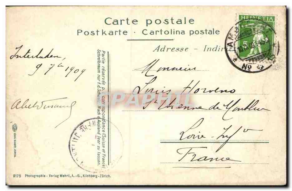 CPA Enfants Auf dem Gipfel — Rückseite