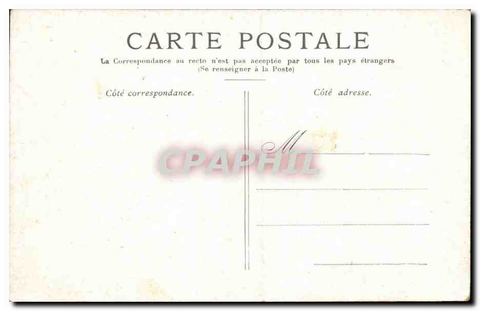 Paris CPA Le palais du Luxembourg — Rückseite
