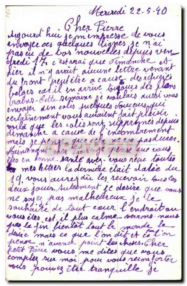 CPA FAntaisie Des fleurs pour vous  — Back