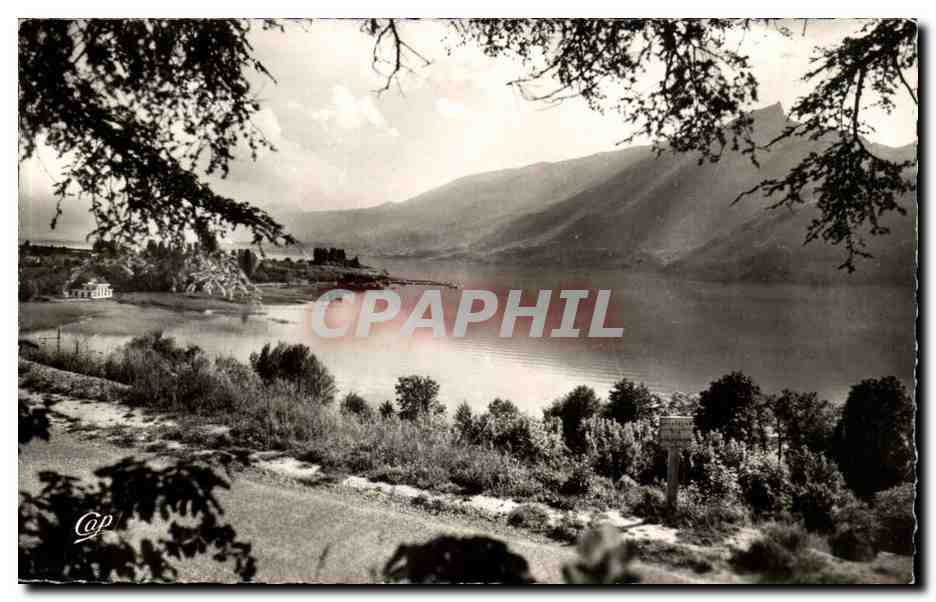 Aix les Bains CPA Le lac du Bourget et la dent du chat