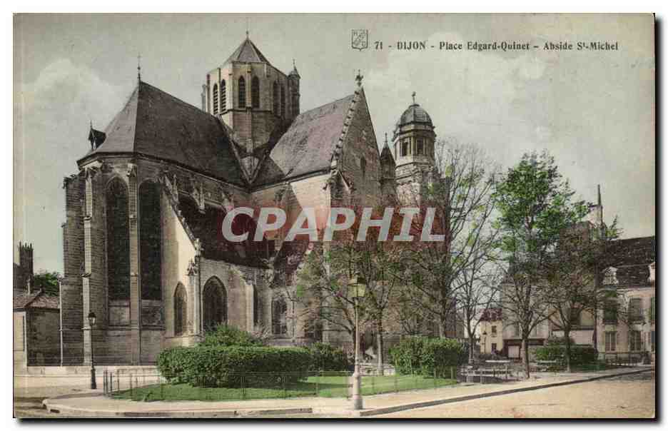 Dijon CPA Place Adgar Quinet Abside St Michel