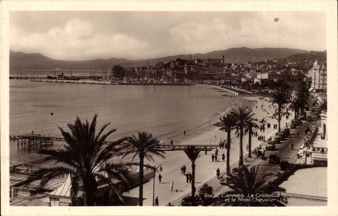 Cannes CPA la Croisette et la Mont Chevalier