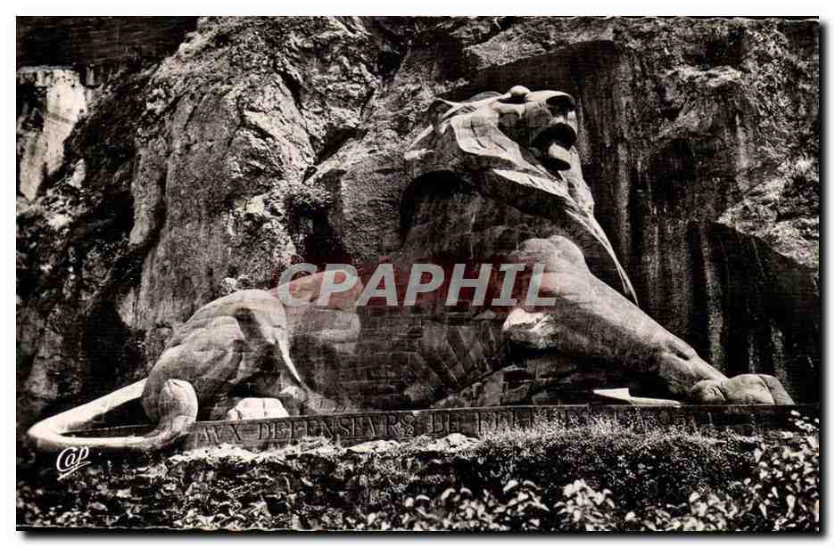 Belfort CPA Le lion (oeuvre de Bartholdi)