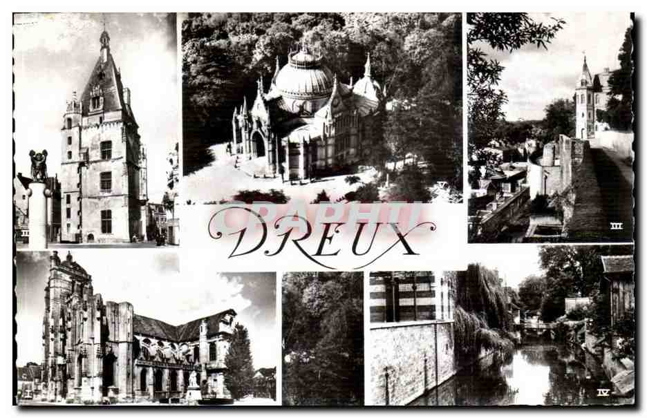 Dreux (Eure-et-Loir) — Collage de 5 vues — Éditeur D. Dreux, n° 28.134.15