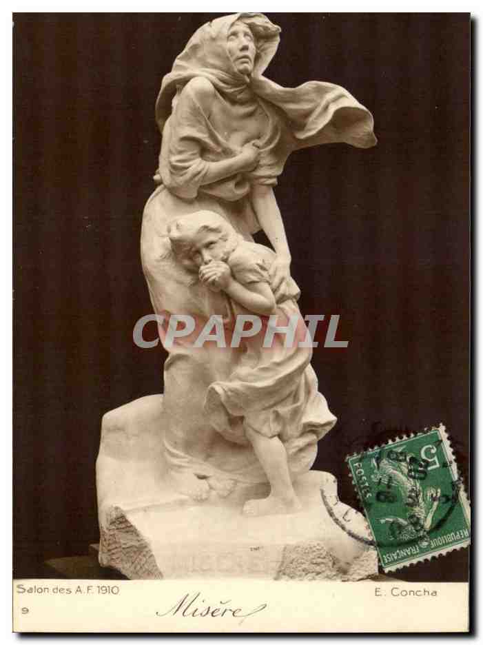 CPA Salon des Af 1910 E Conche Misere