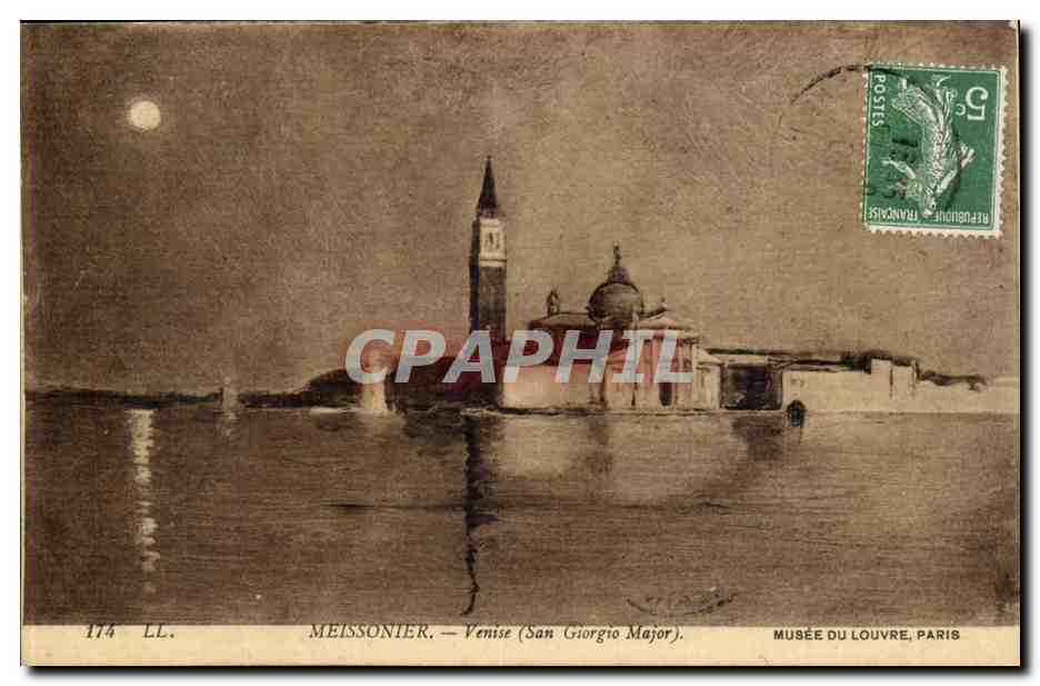 CPA Meissonnier Venise (San Giorgio Major) %usee du Louvre Paris